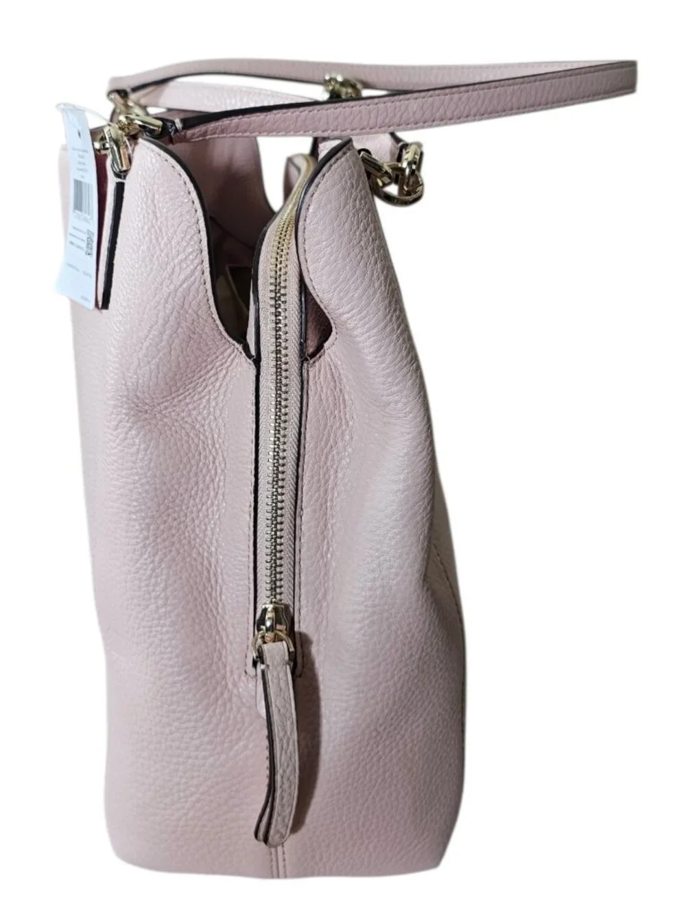 Kate Spade Leather Jackson Med triple Compartment Shoulder Bag Baby Pink New